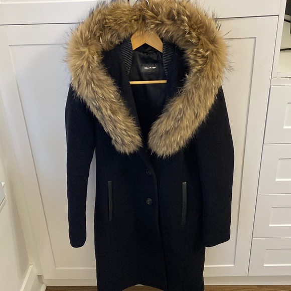 Mackage Jackets & Blazers - Mackage wool coat with real natural fur (see label)